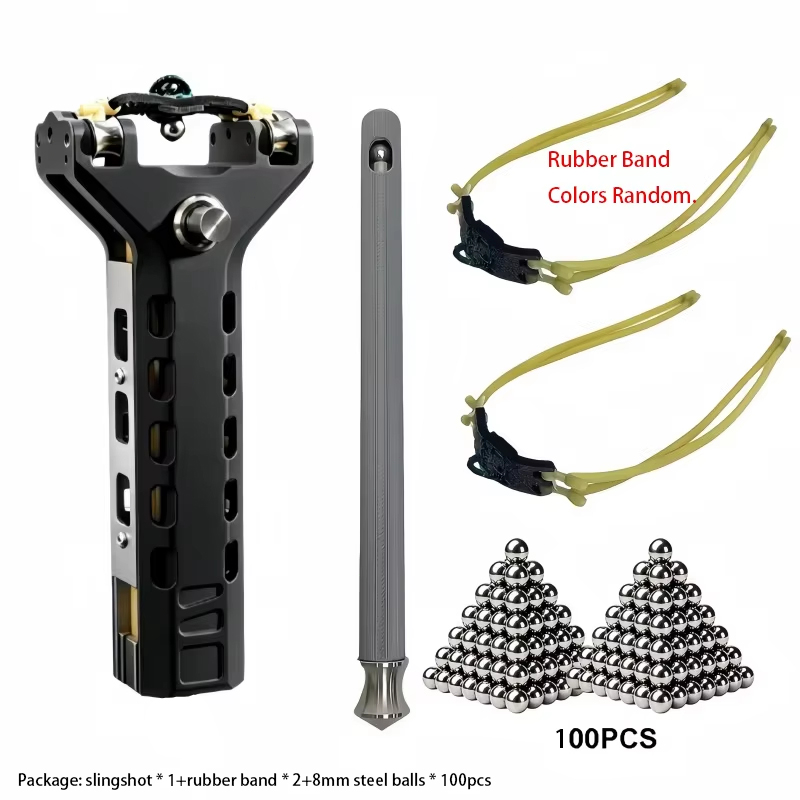 Outdoor Hunting Launcher - Tirachinas Automático de Acero Inoxidable con