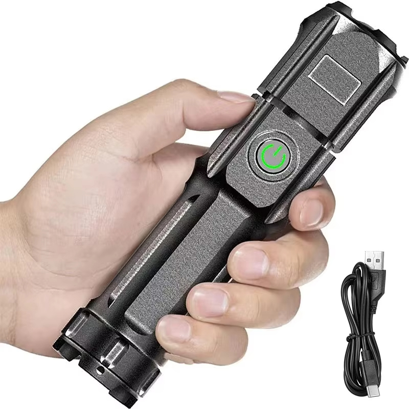 Outdoor Hunting Lights - Linterna LED portátil recargable USB impermeable