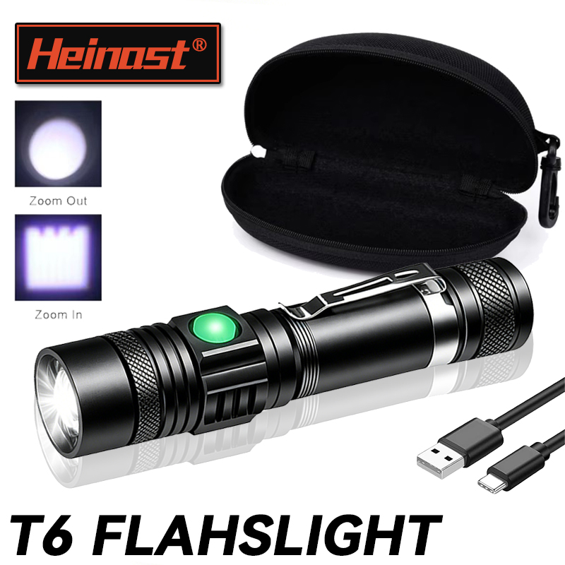 Outdoor Hunting Lights - Linterna LED T6 Recargable, Linterna con