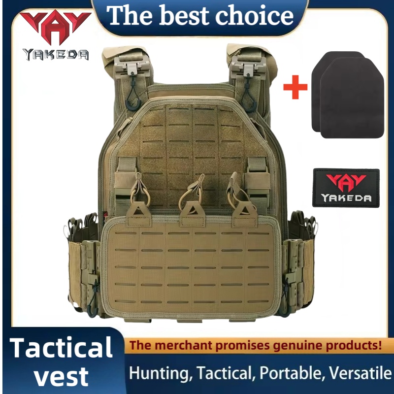 Outdoor Hunting Lights - Chaleco Táctico YAKEDA 6094, Desmontable Rápido,