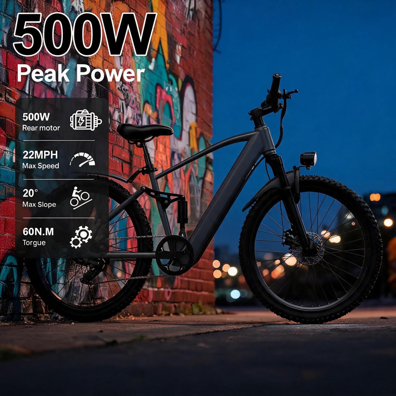 Outdoor Hunting Electric Bike - Bicicleta Eléctrica Todoterreno, Bicicleta Eléctrica para