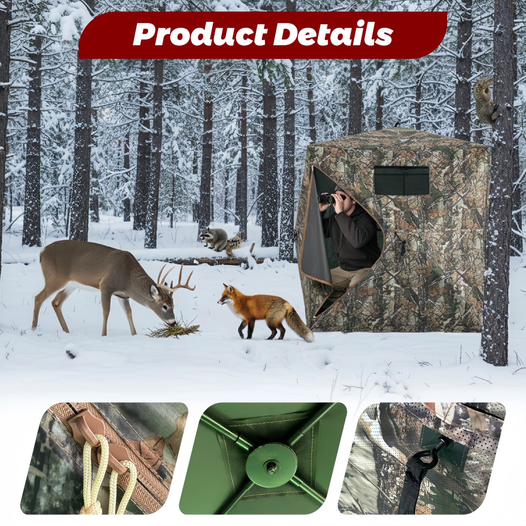 Hunting & Outdoor Supplies Carterton Reviews - Refugio de Caza Plegable con Camuflaje,