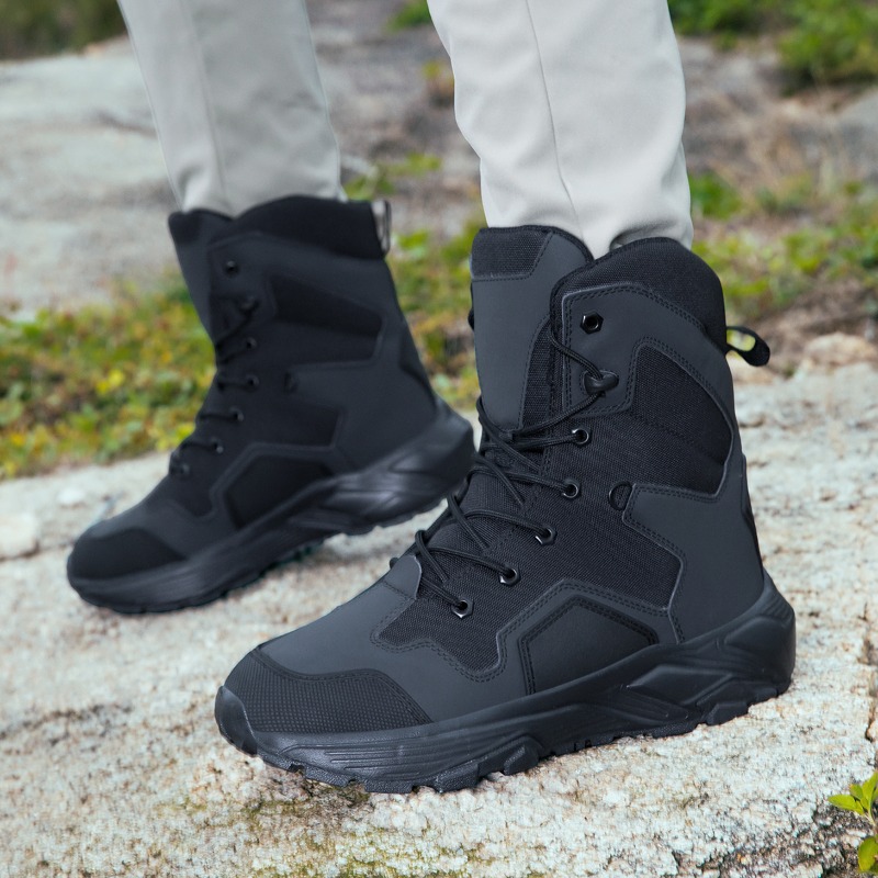 Wildman Hunting & Outdoor Reviews - Botas tácticas para hombre con cordones,