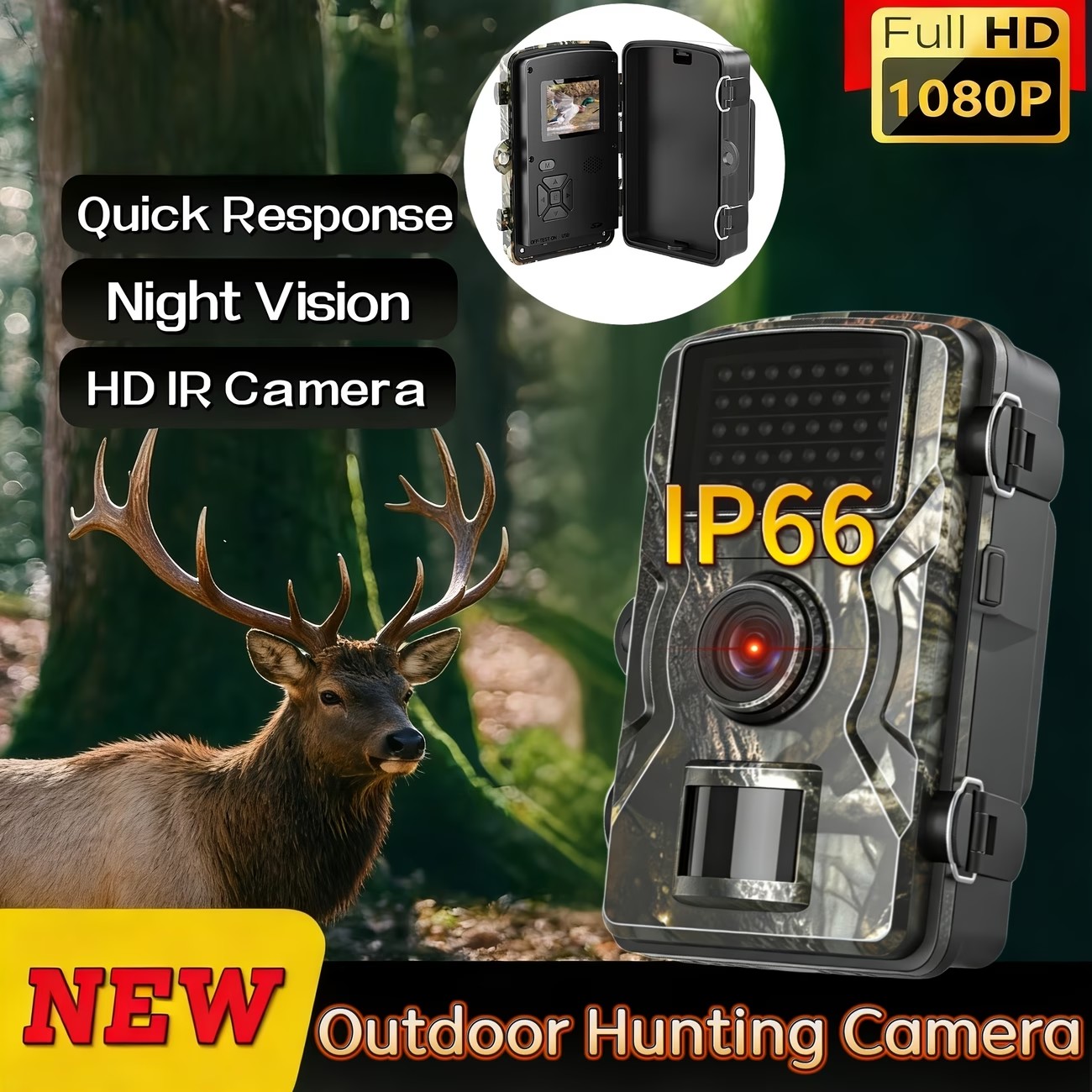 Cámara de rastreo para caza al - Outdoor Hunting Camera Wireless reseña y precio