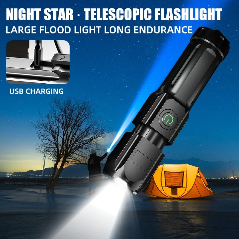 Linterna LED portátil recargab - Outdoor Hunting Lights reseña y precio