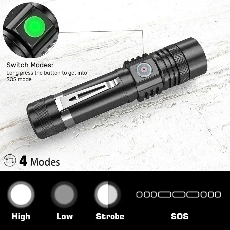 Linterna de mano recargable T6 - Outdoor Hunting Lights reseña y precio