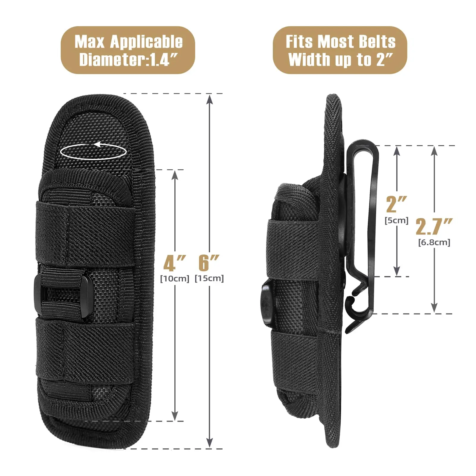 Funda táctica para linterna, f - Outdoor Hunting Lights reseña y precio