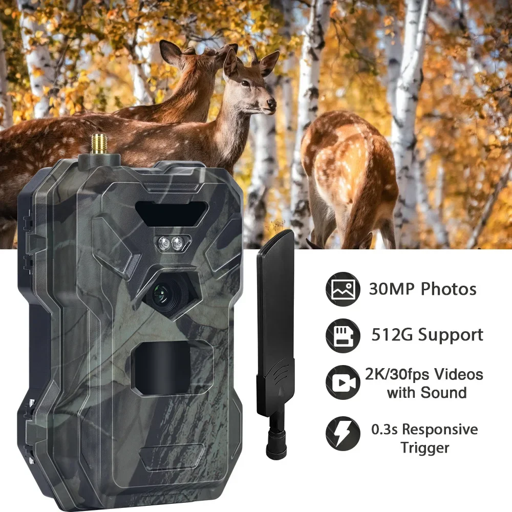 HC-880Pro 4G 30MP HD 2K trampa - Outdoor Hunting Camera Wireless reseña y precio