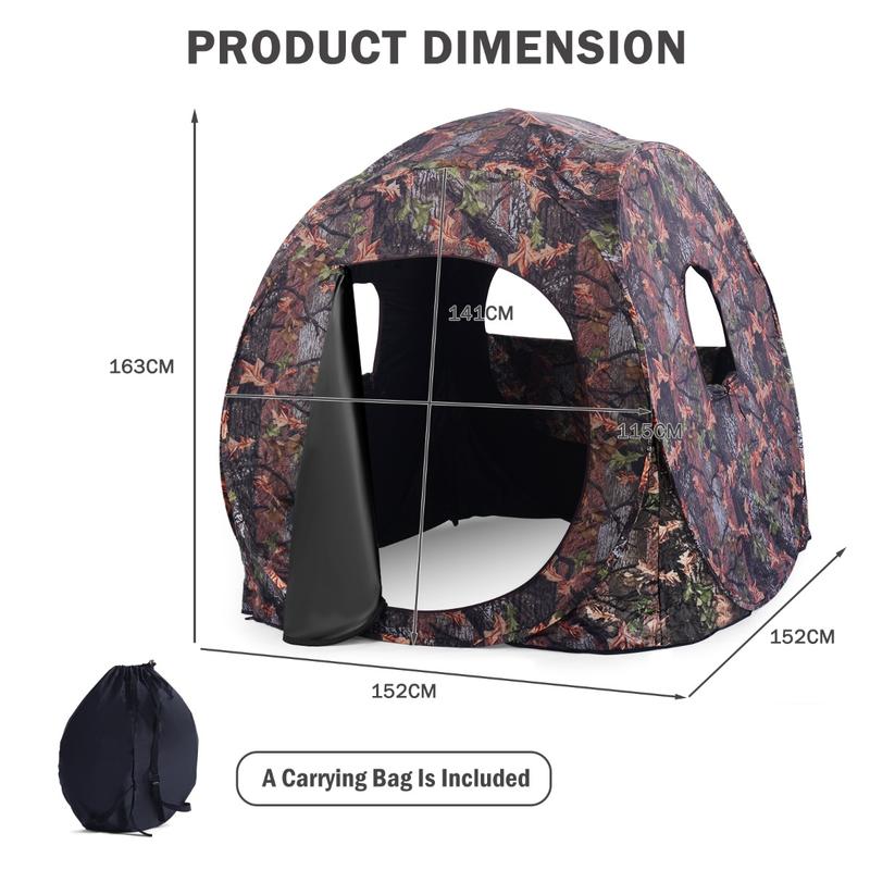 Carpa de Caza Plegable para 3  - Hunting & Outdoor Supplies Carterton Reviews reseña y precio