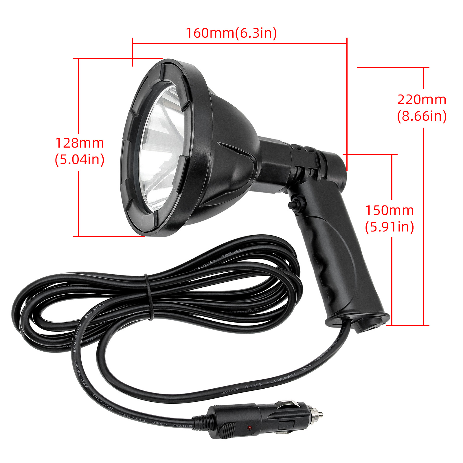 Lámpara de Mano de Alta Potenc - Outdoor Hunting Vehicle reseña y precio
