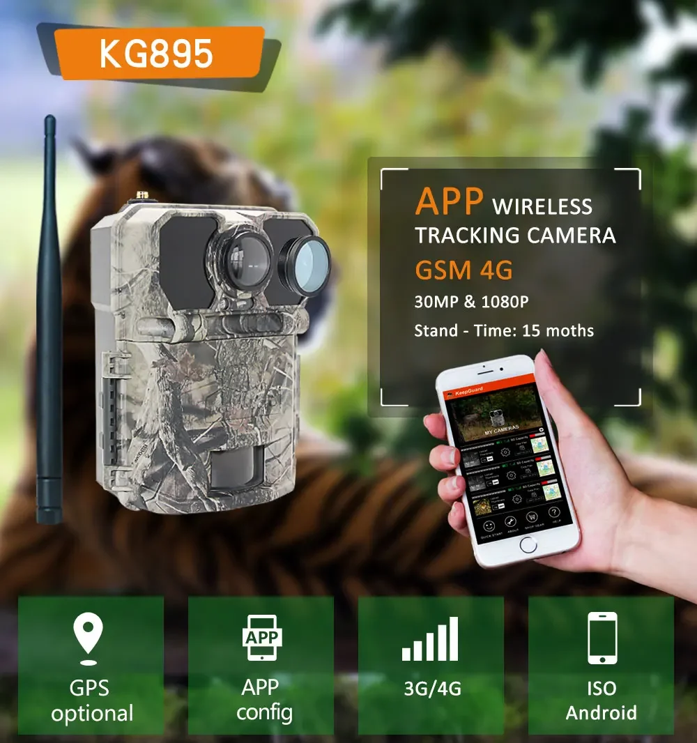 Cámara de Caza 4G, 30MP/1080P, - Outdoor Hunting Camera Wireless reseña y precio